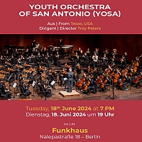 JSO eröffnet das Konzert des Youth Orchestra of San Antonio (USA) 