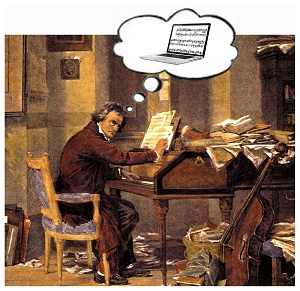 Beethoven trï¿½umt vom Computer